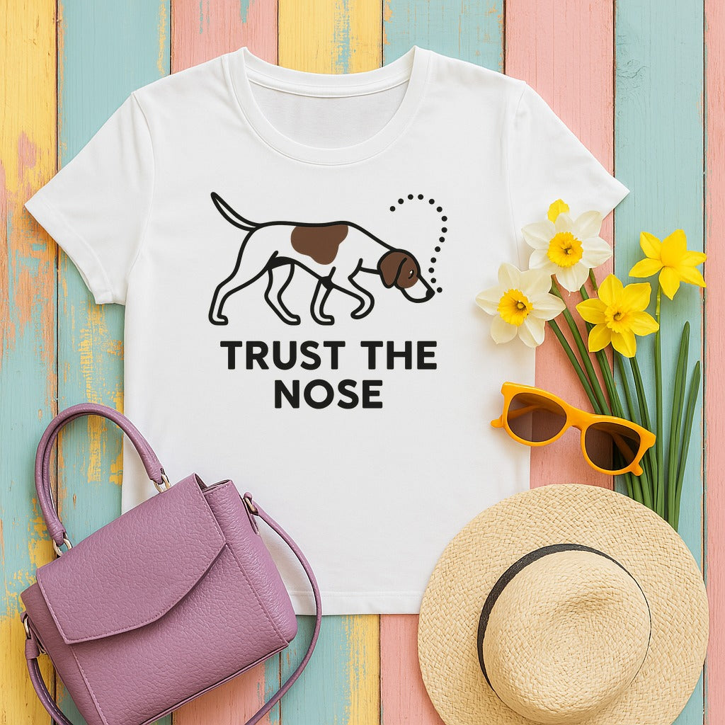Pointer Trust the Nose T-shirt in White