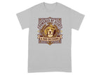 T-shirt with a beagle's head in a crest saying "Powered by scent & bad decisions".