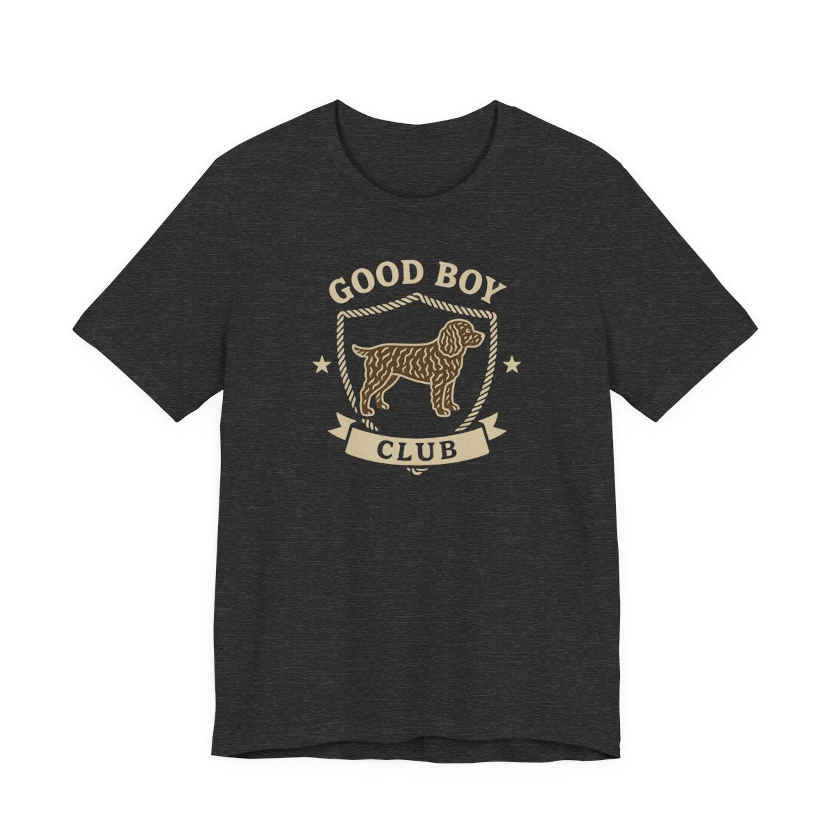 American Water Spaniel Good Boy Club Tee - Dark Grey Heather