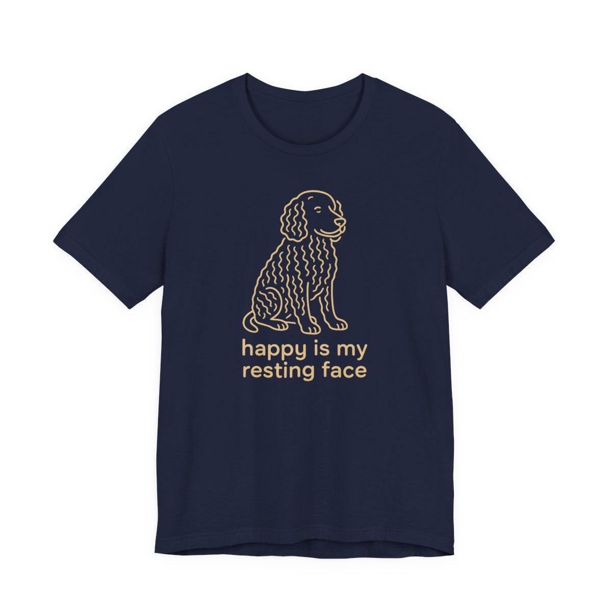 American Water Spaniel Happy Is My Resting Face Tee