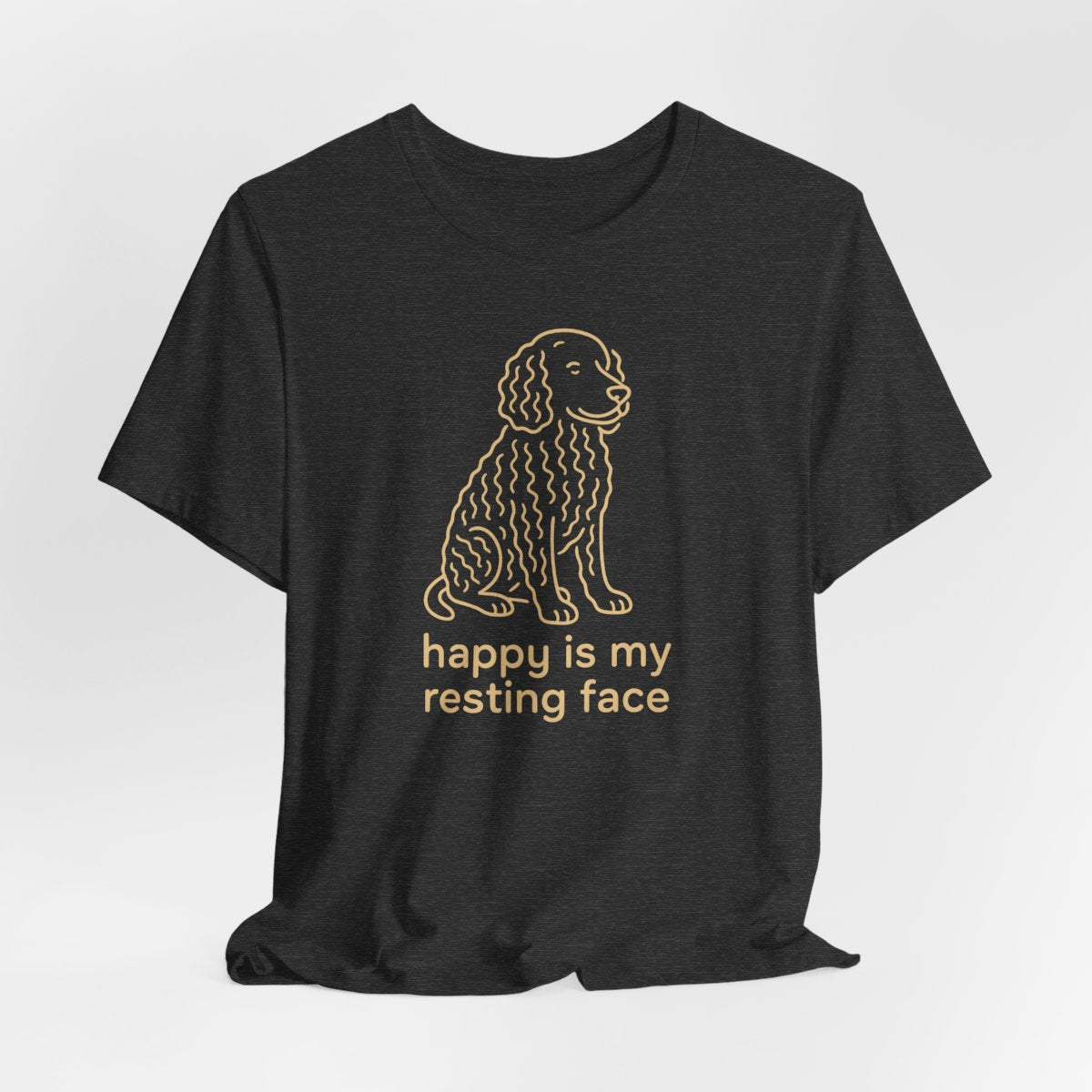 American Water Spaniel Happy Is My Resting Face Tee