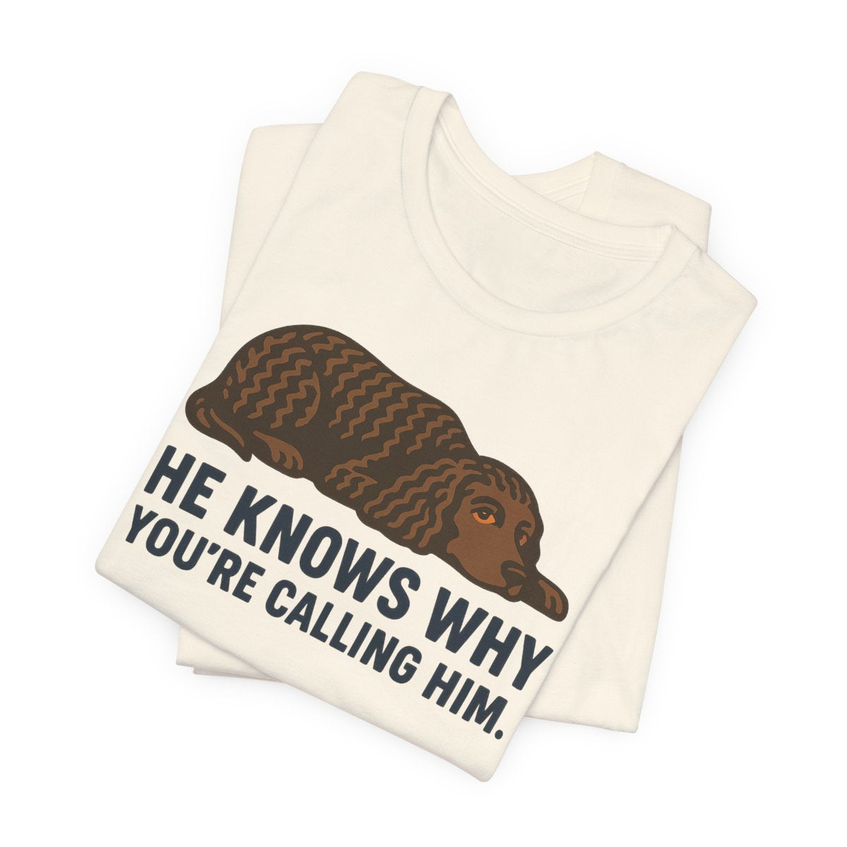 American Water Spaniel He Knows Why You're Calling Him Tee