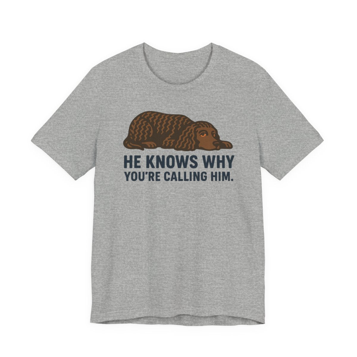 American Water Spaniel He Knows Why You're Calling Him Tee
