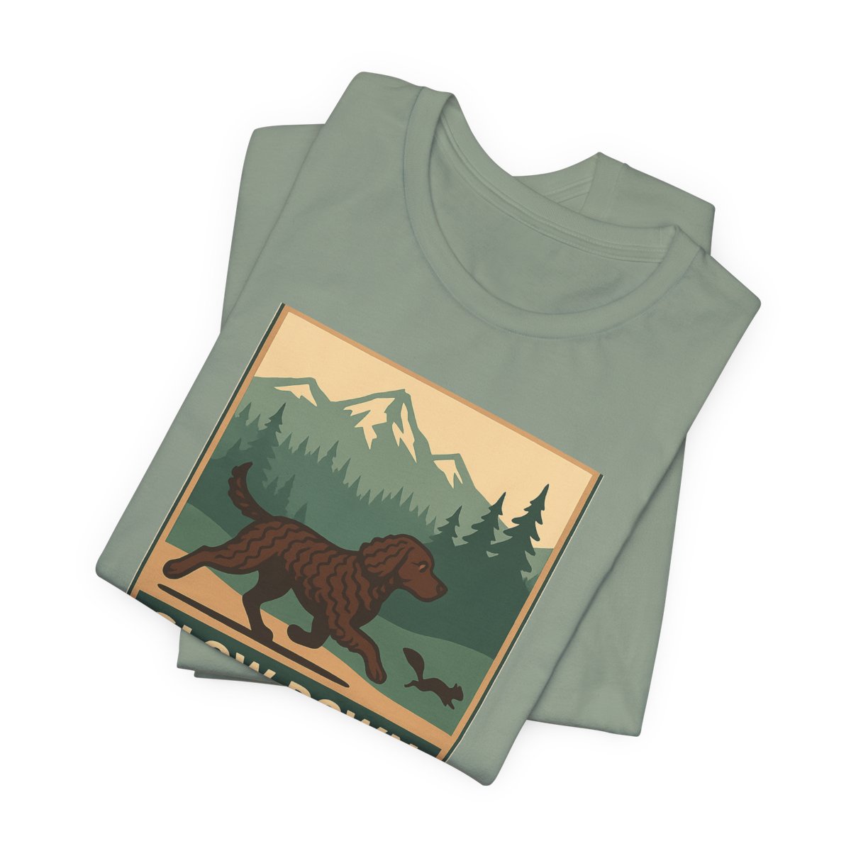 American Water Spaniel Slow Down Chase Squirrels Tee