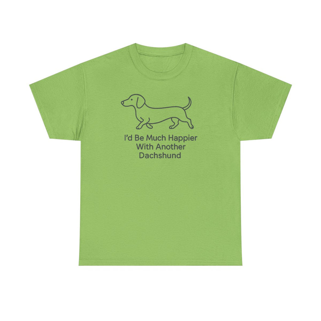 Another Dachshund Please Funny t-shirt, Lime