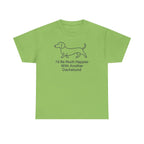 Another Dachshund Please Funny t-shirt, Lime