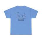Another Dachshund Please Funny t-shirt, Carolina Blue