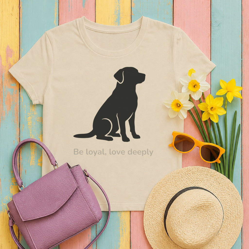 Loyal Loving Lab T-Shirt in Sand