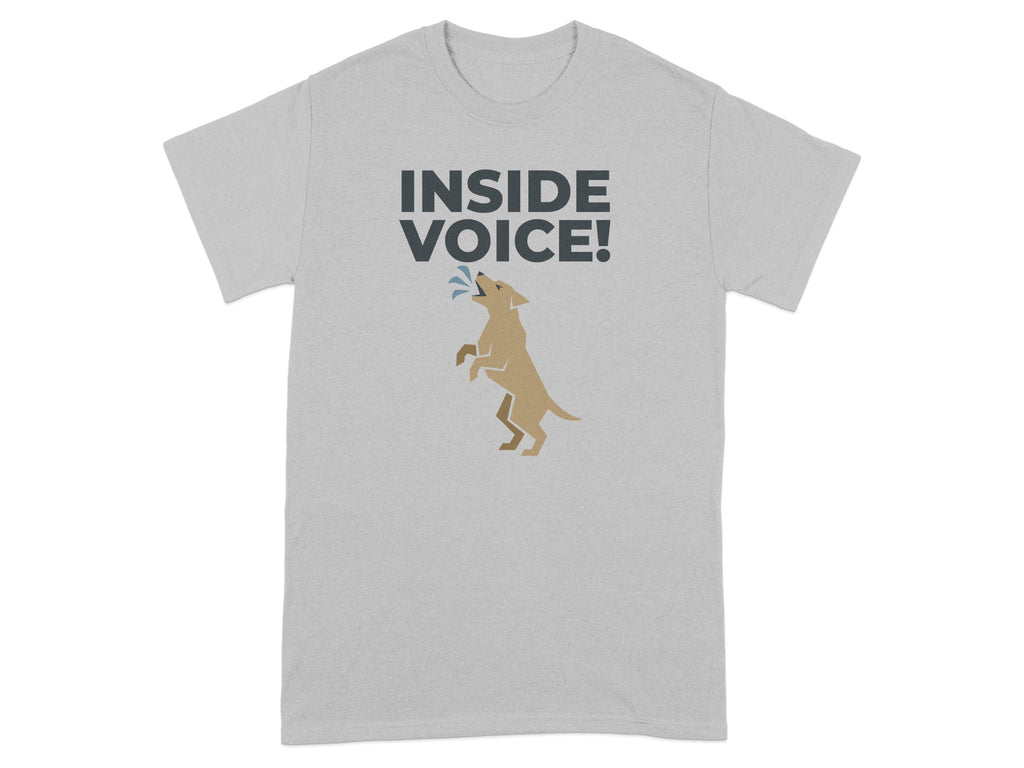 Inside Voice Dog Illustration T-shirt