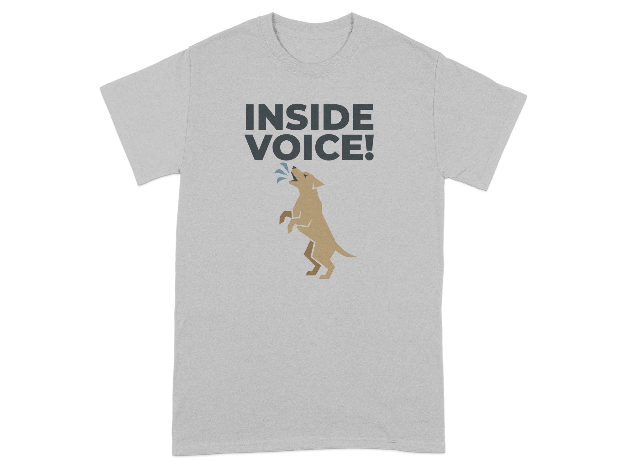 Inside Voice Dog Illustration T-shirt