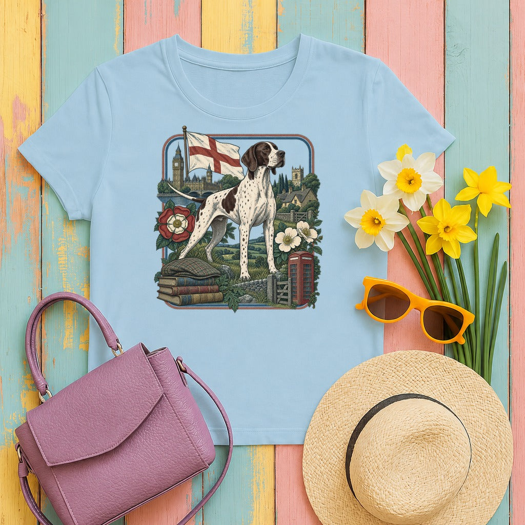 Pointer England Heritage tee, Light Blue