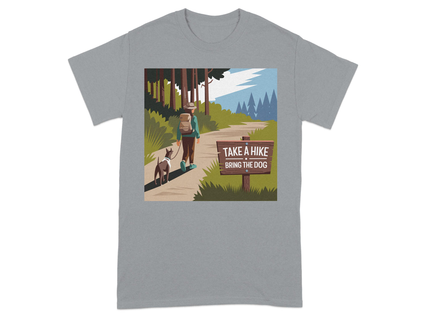 Take a Hike Bring the Dog Funny Outdoors T-shirt product