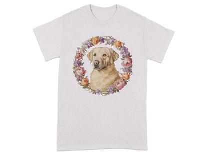 Beautiful Floral Labrador Graphic Designed T-shirt product