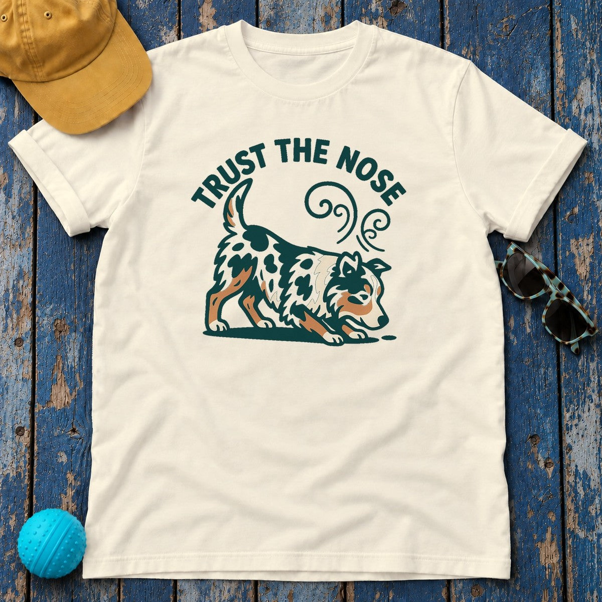 Trust The Nose Aussie T-Shirt in Natural