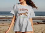 Grey t-shirt with "DOG DAYS ARE THE BEST DAYS" text and a running dog graphic.