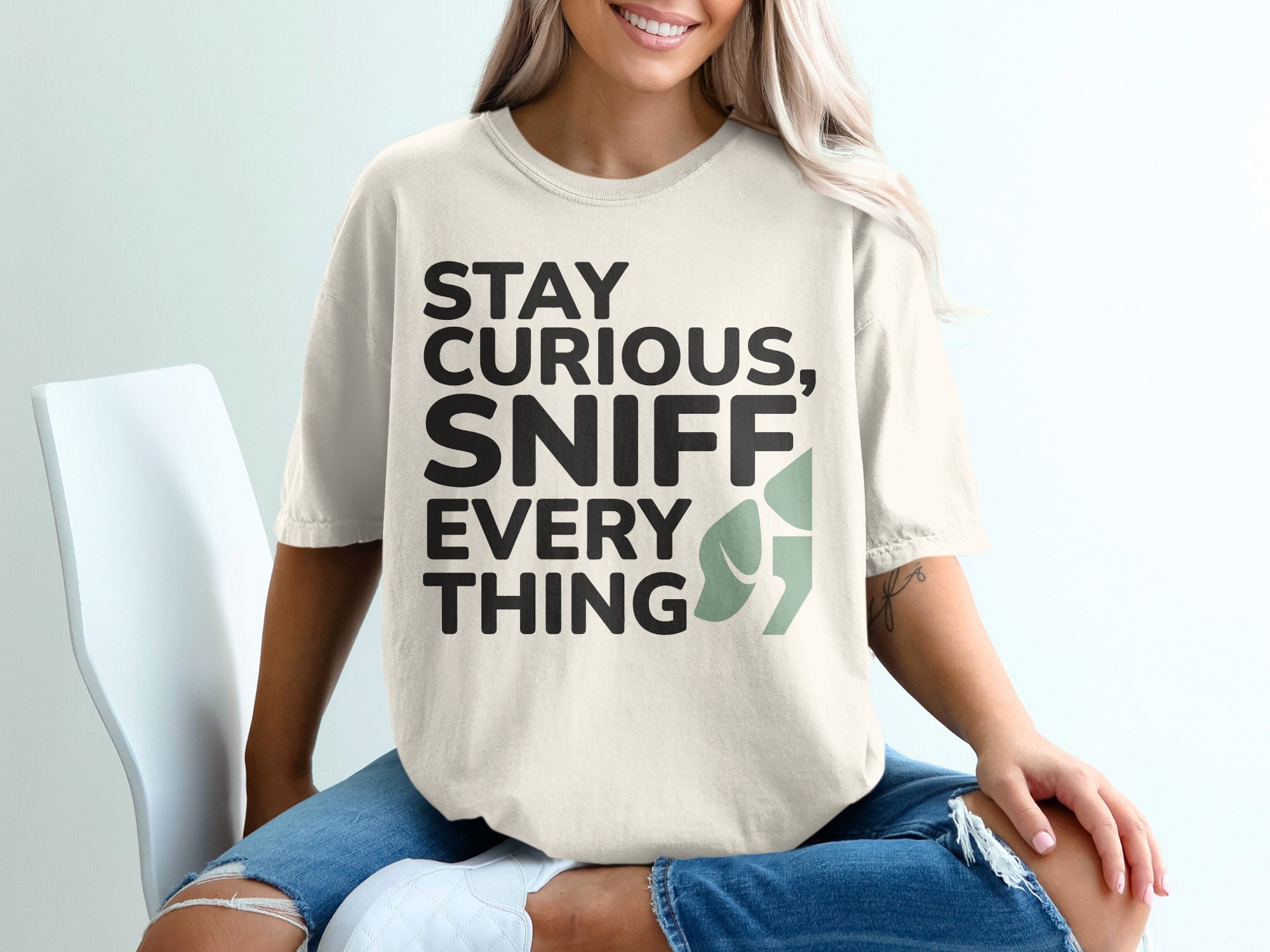 Stay Curious Sniff Everything Graphic Shirt product