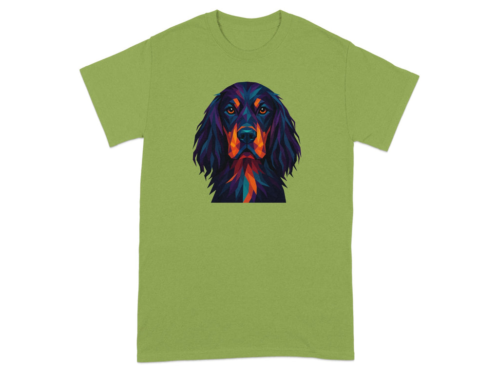 Colorful Artistic Dog Face Graphic Design Shirt