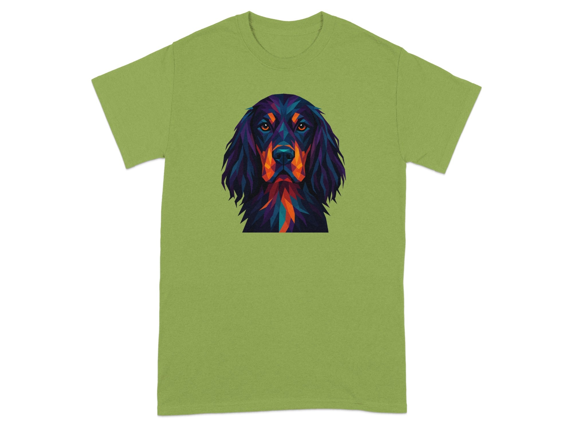 Colorful Artistic Dog Face Graphic Design Shirt