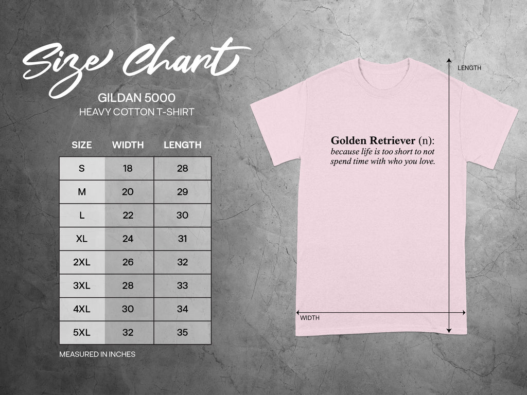 Golden Retriever Definition Quote Heavy Cotton T-Shirt