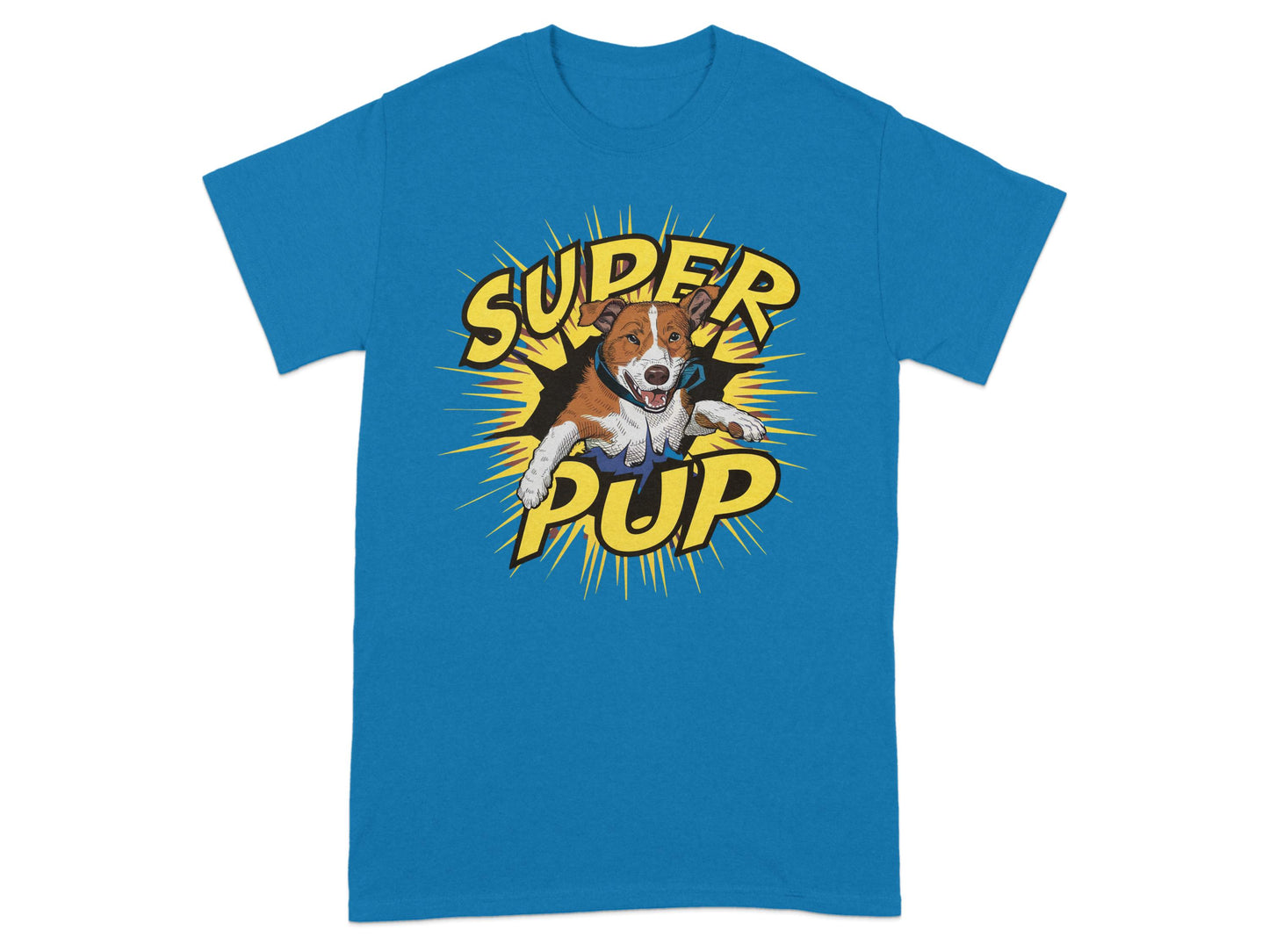 Super Pup Cartoon Dog Graphic Tee Shirt Product