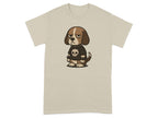 Grumpy Dog with Skull Shirt Graphic Tee product