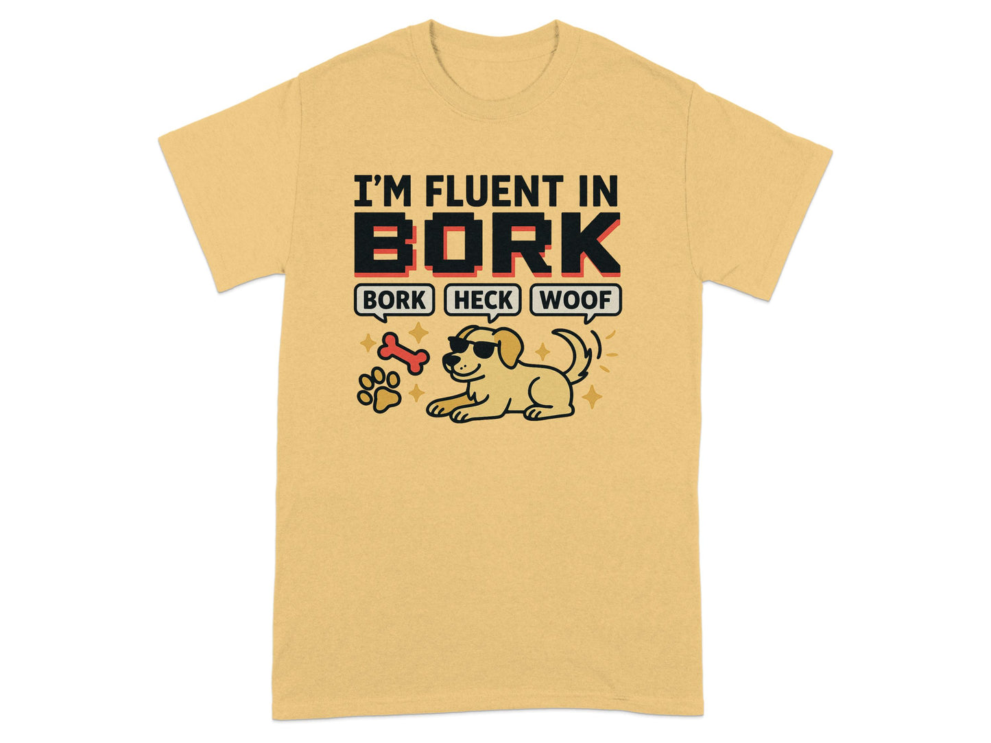 I'm Fluent in Bork Dog Lover Graphic T-Shirt product