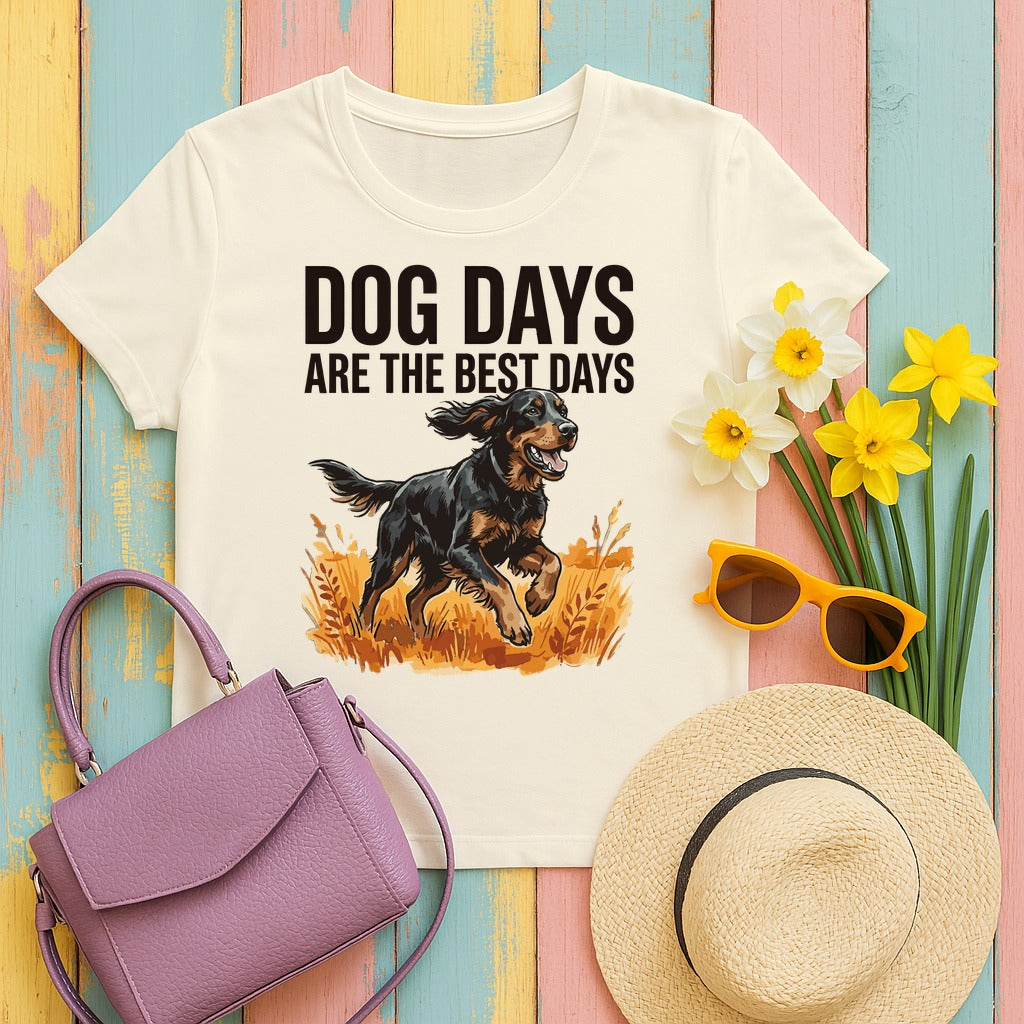 Dog Days Gordon Setter T-Shirt in Natural
