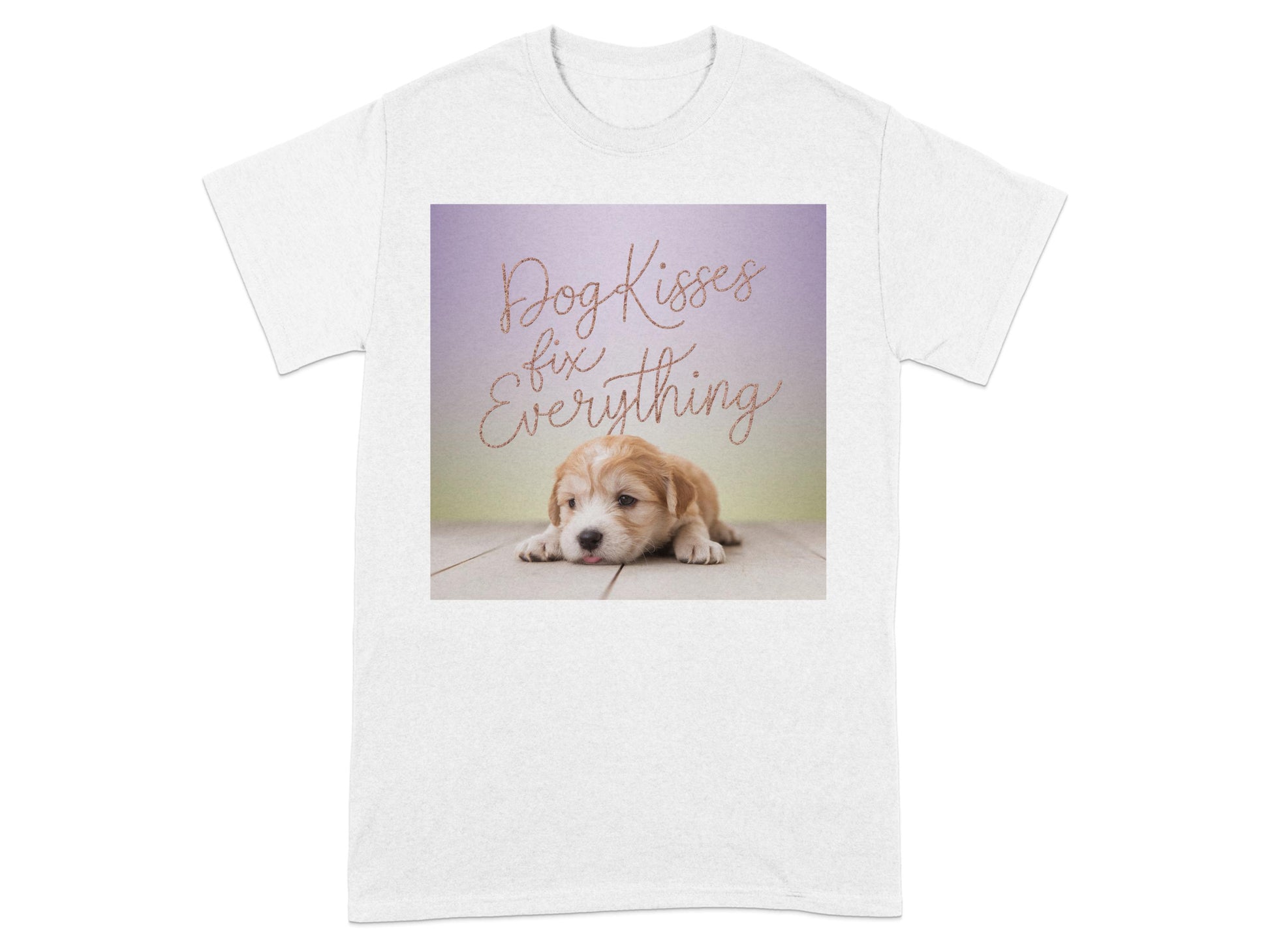 Dog Kisses Fix Everything Puppy T-shirt product