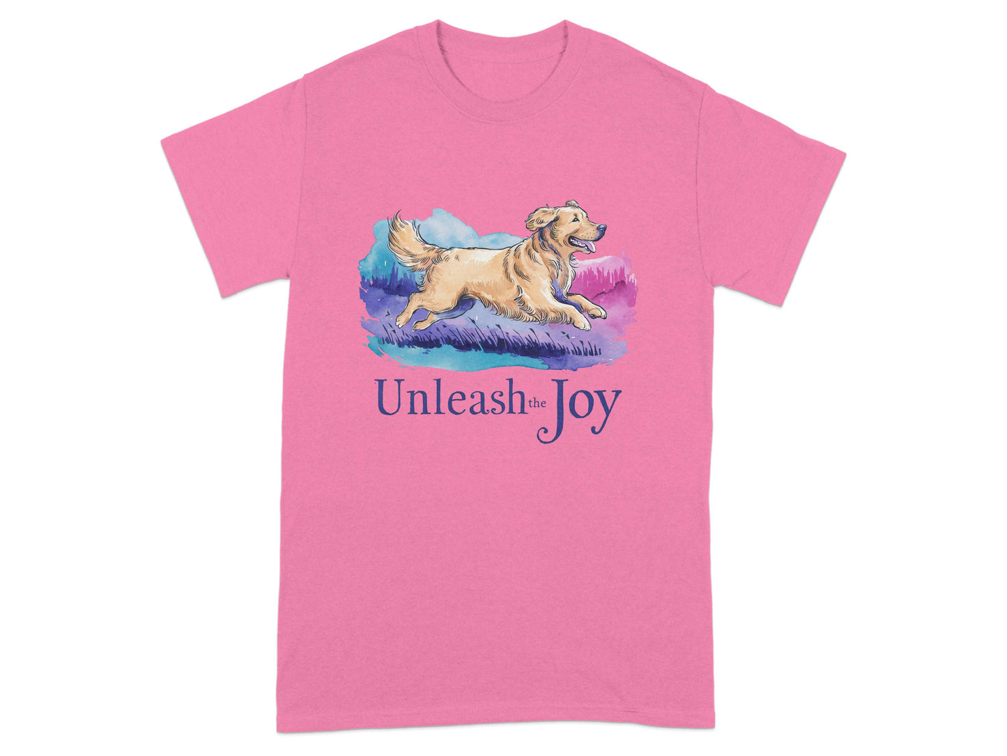 Unleash the Joy Colorful Dog Artwork T-shirt product
