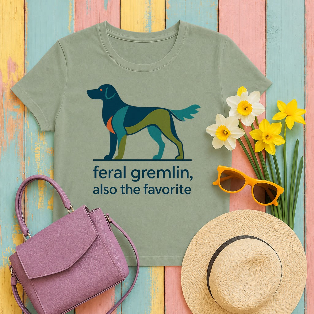 Flat-Coat Feral Gremlin Tee in Sage