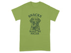 Snacks Make Me Nicer Illustrated Dog T-Shirt