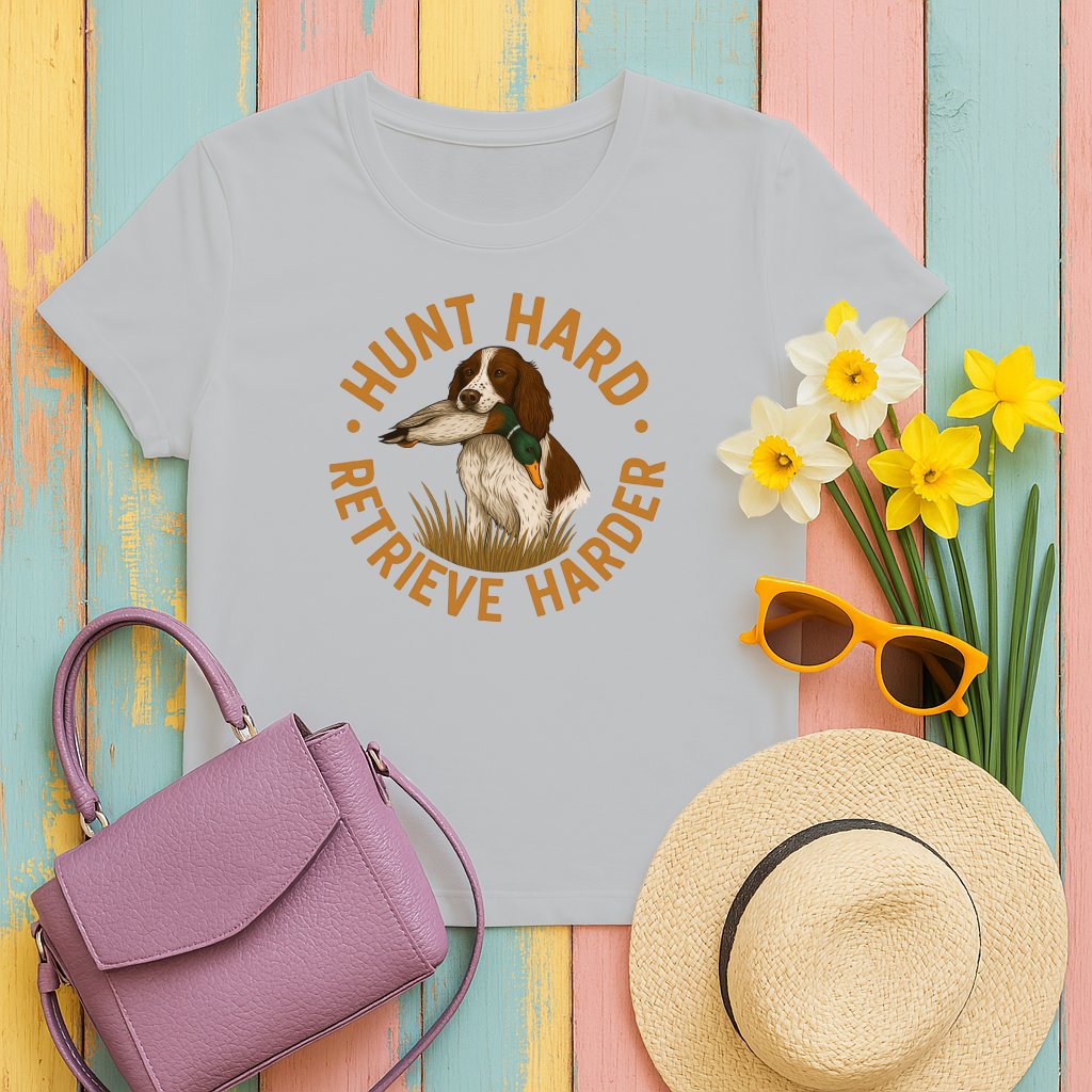 Hunt Hard Retrieve Harder Slogan T-Shirt product