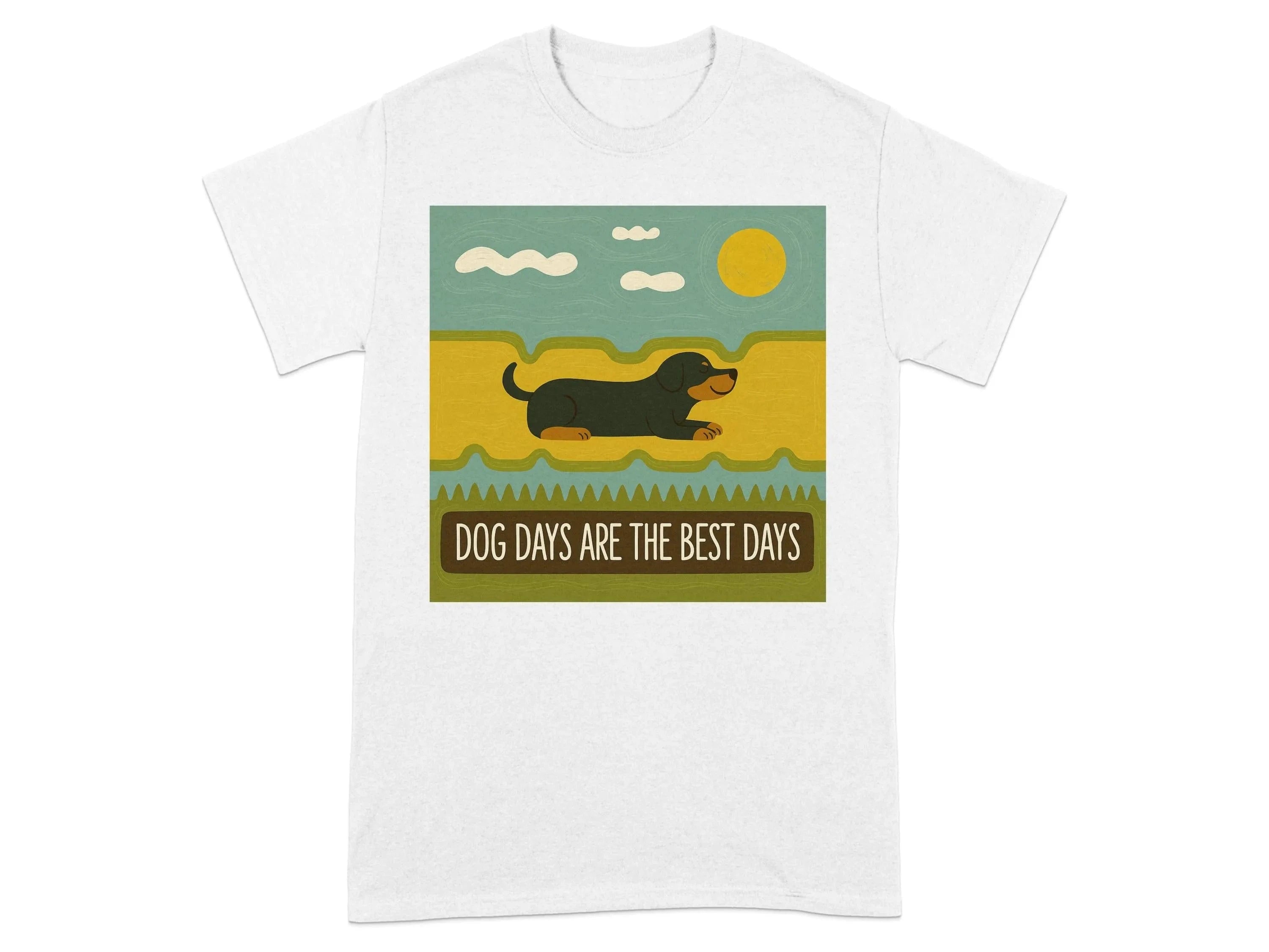Dog Days Are The Best Days Gordon Setter T-Shirt White T-shirt
