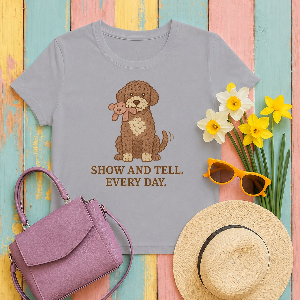 Lagotto Show and Tell Tee in Athletic Heather