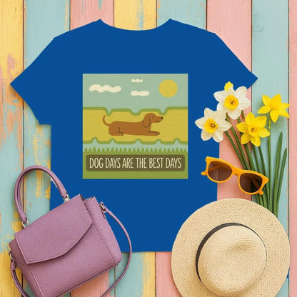Dog Days Are The Best Days Dachshund T-Shirt T-shirt