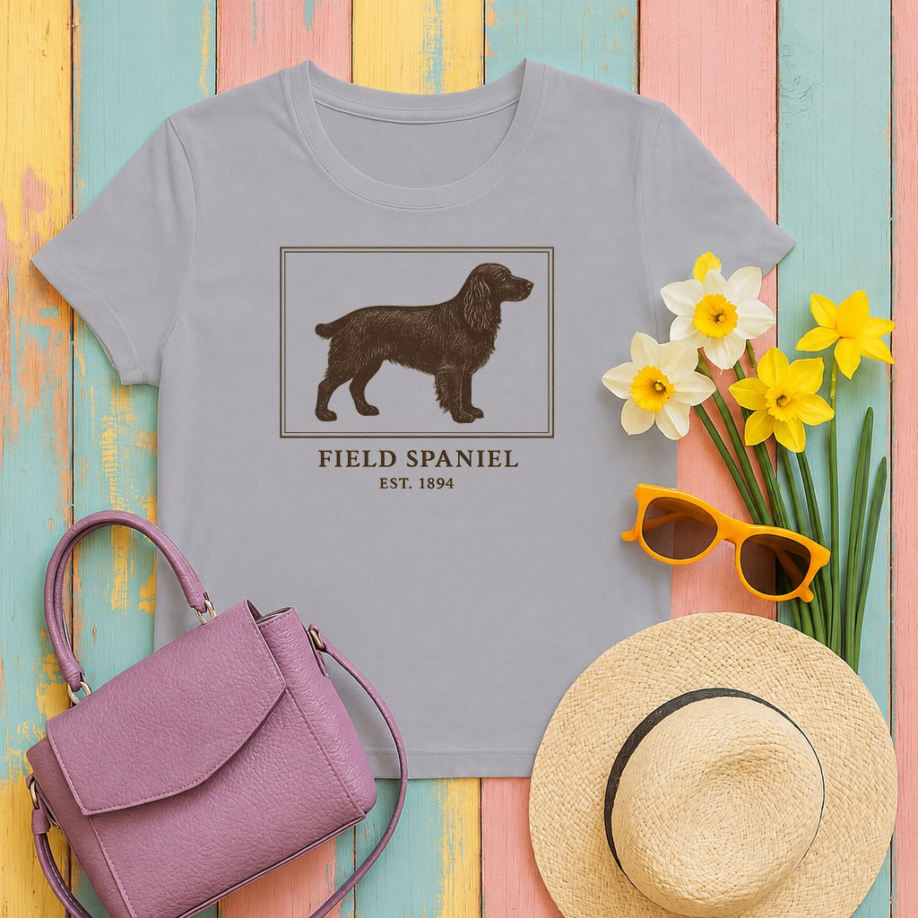 Field Spaniel Est. 1894 Field Guide Tee in Athletic Heather