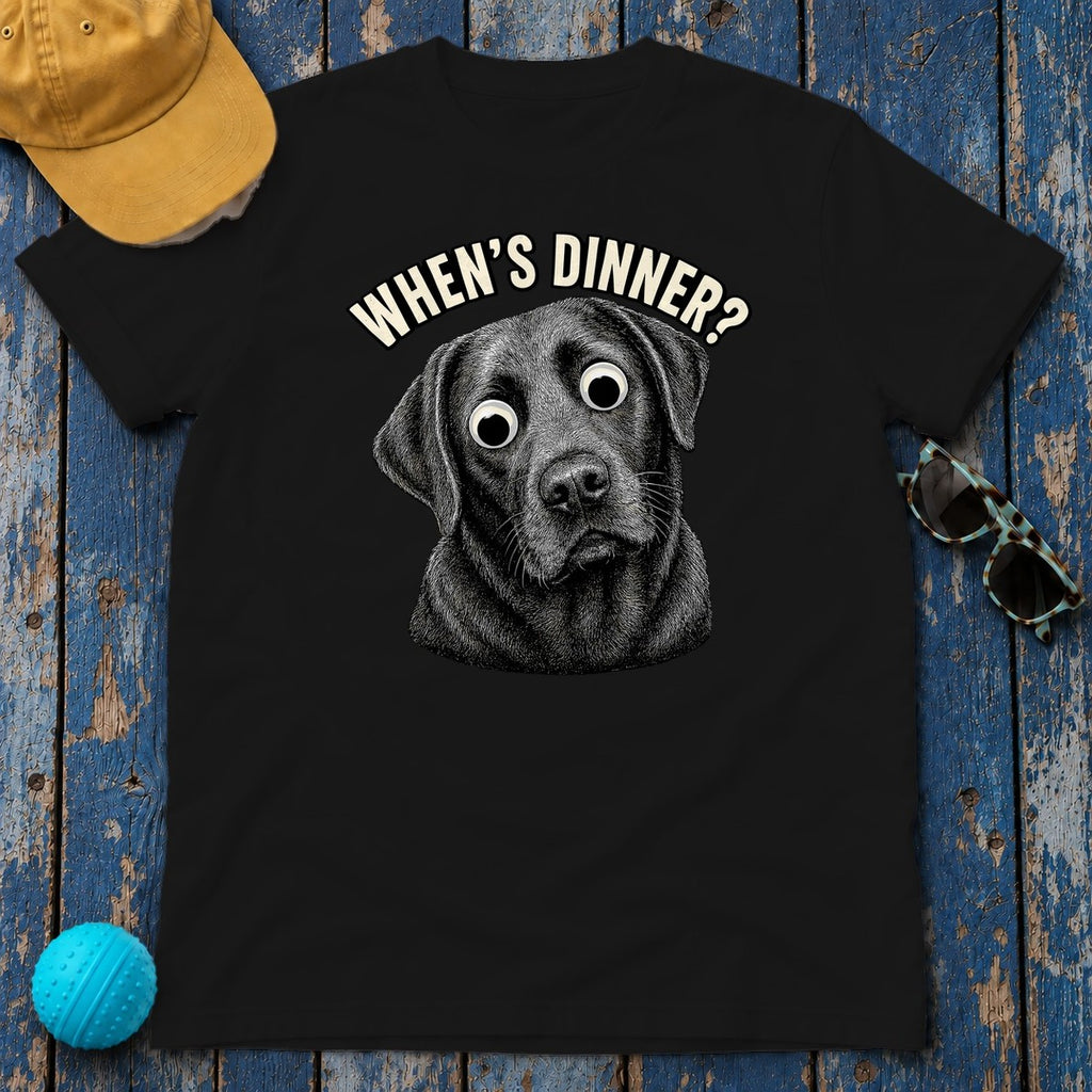 Dinner Black Lab T-Shirt in Black