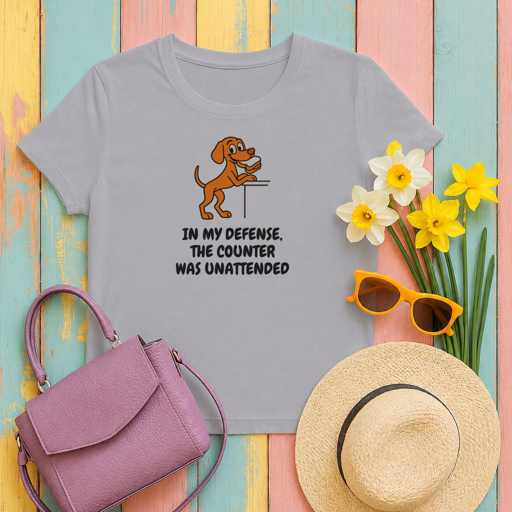 Vizsla Counter Was Unattended Tee in Athletic Heather