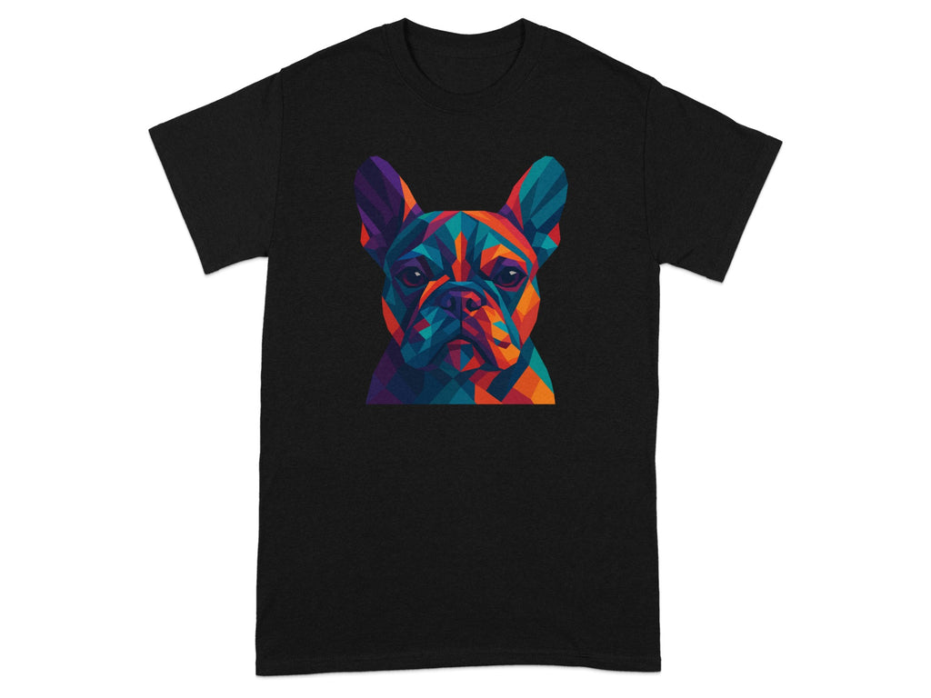 Colorful Geometric French Bulldog Design T-shirt