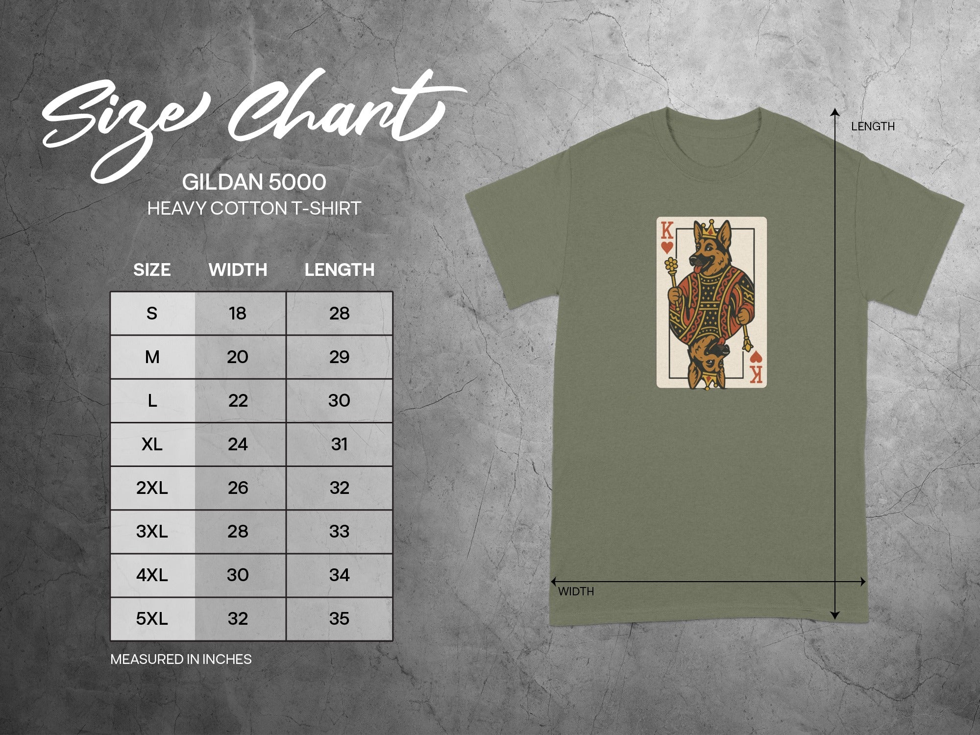 Playing Card Graphic King of Hearts T-Shirt