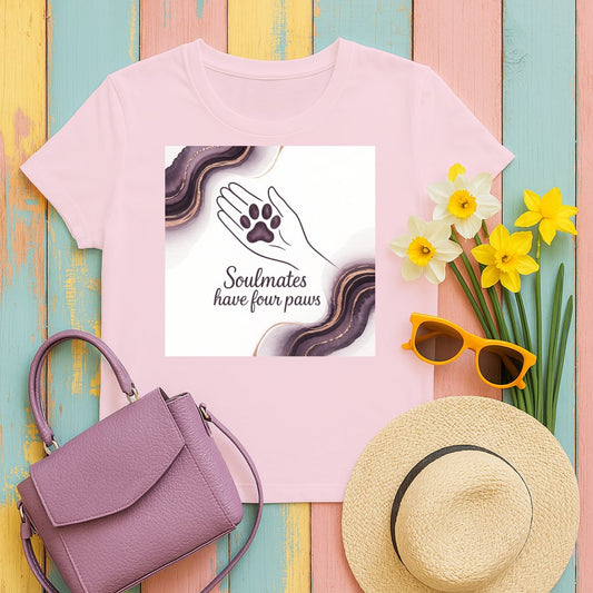 Soulmates Have Four Paws Pink Casual Shirt product type