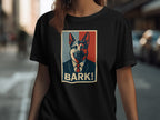 Stylish Graphic Tee with Bark Statement Design
