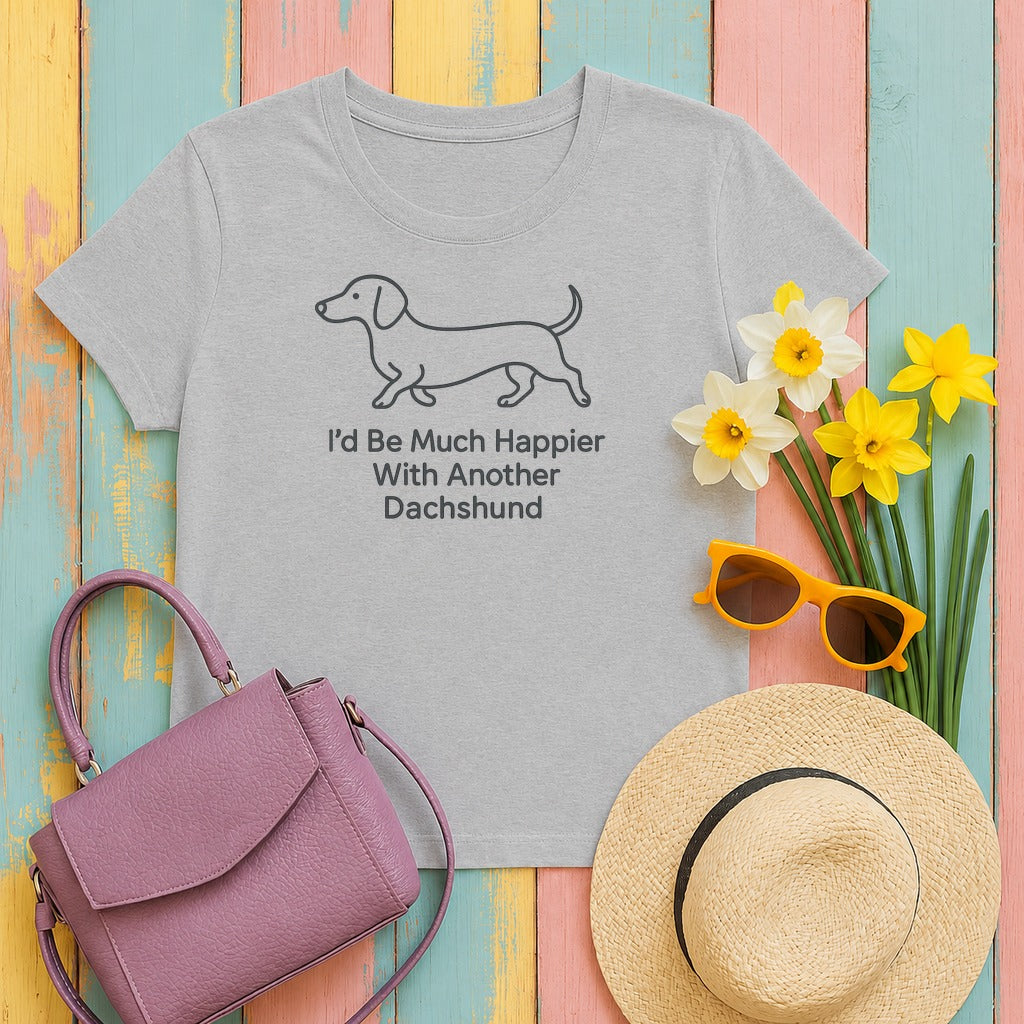 Another Dachshund Please Funny T-Shirt in Sport Grey