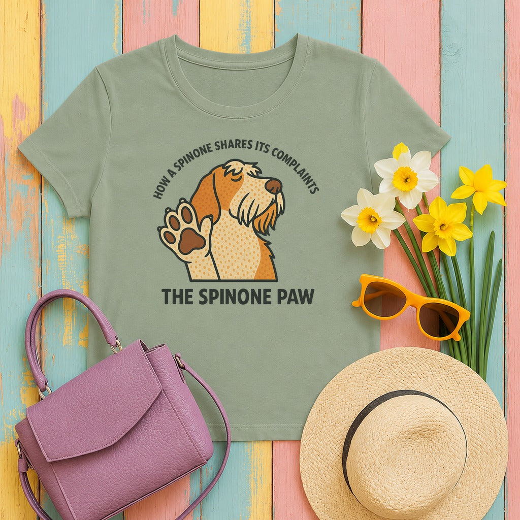 Spinone Italiano The Spinone Paw Tee in Sage