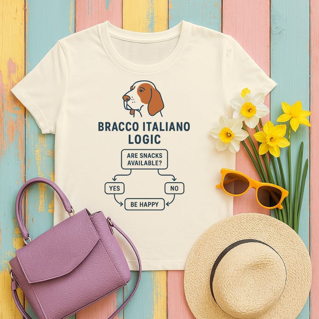 Bracco Italiano Logic Flowchart Tee in Natural