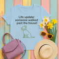 Life Update Reactive Dog Graphic T-Shirt in Light Blue