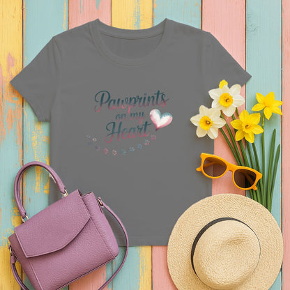 Pawprints on My Heart Graphic T-shirt product type