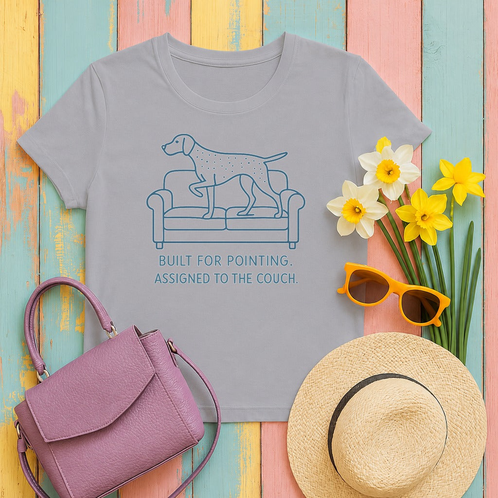 German Shorthaired Pointer Built For Pointing Tee in Athletic Heather