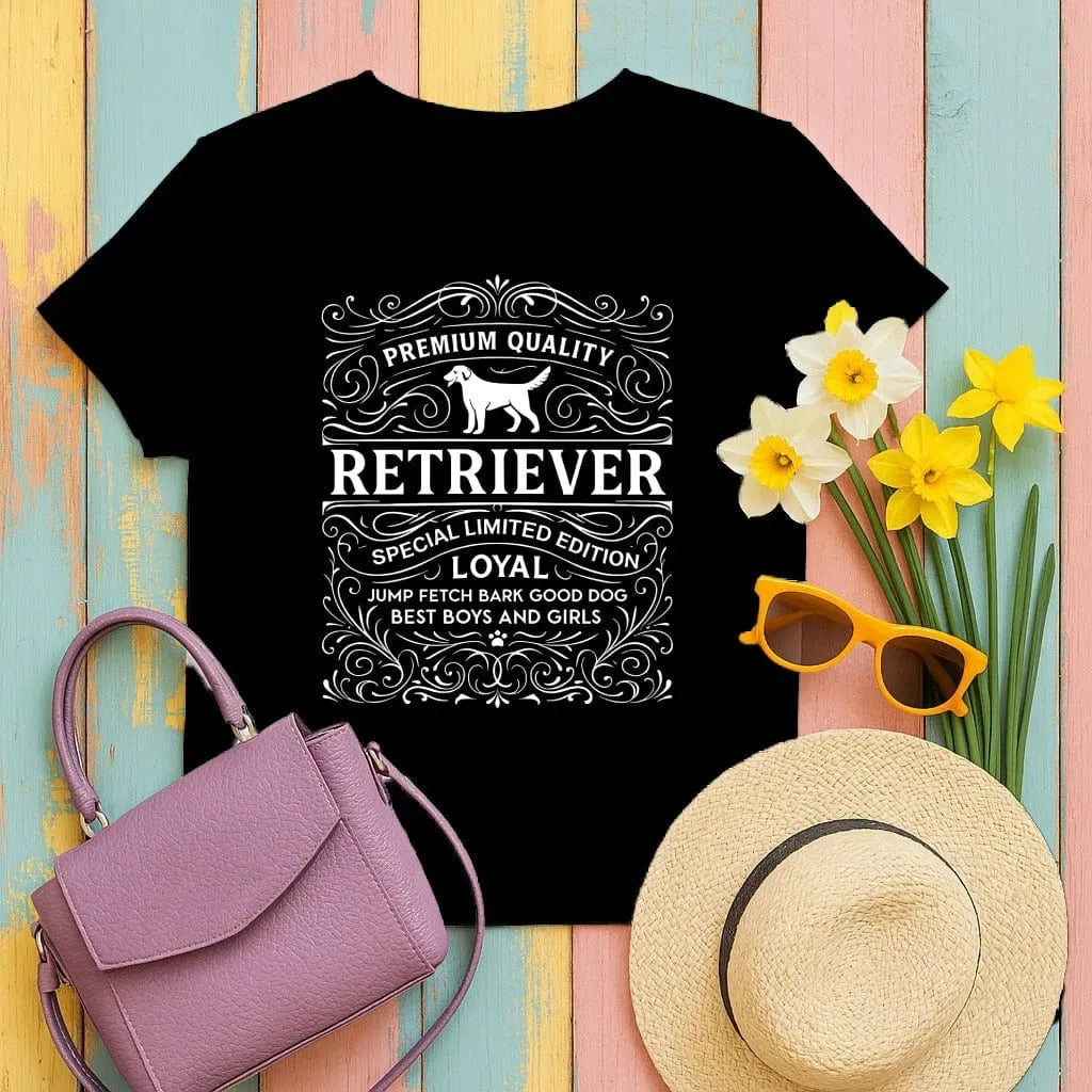 Premium Quality Retriever Loyal Special Edition T-Shirt Black T-shirt