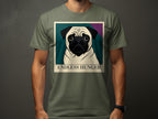 T-shirt with a stylized pug portrait and the text "ENDLESS HUNGER" below.